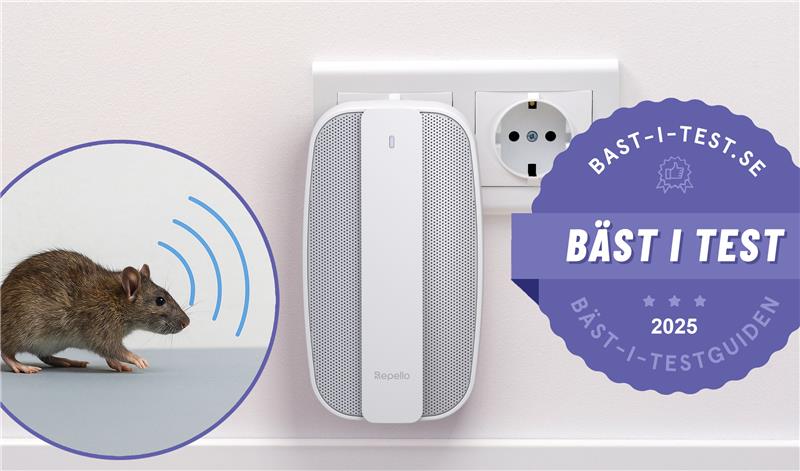 Råttskrämma bäst i test 2026: Repello tar hem dubbla förstaplatser